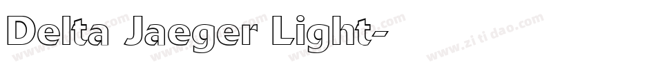 Delta Jaeger Light字体转换